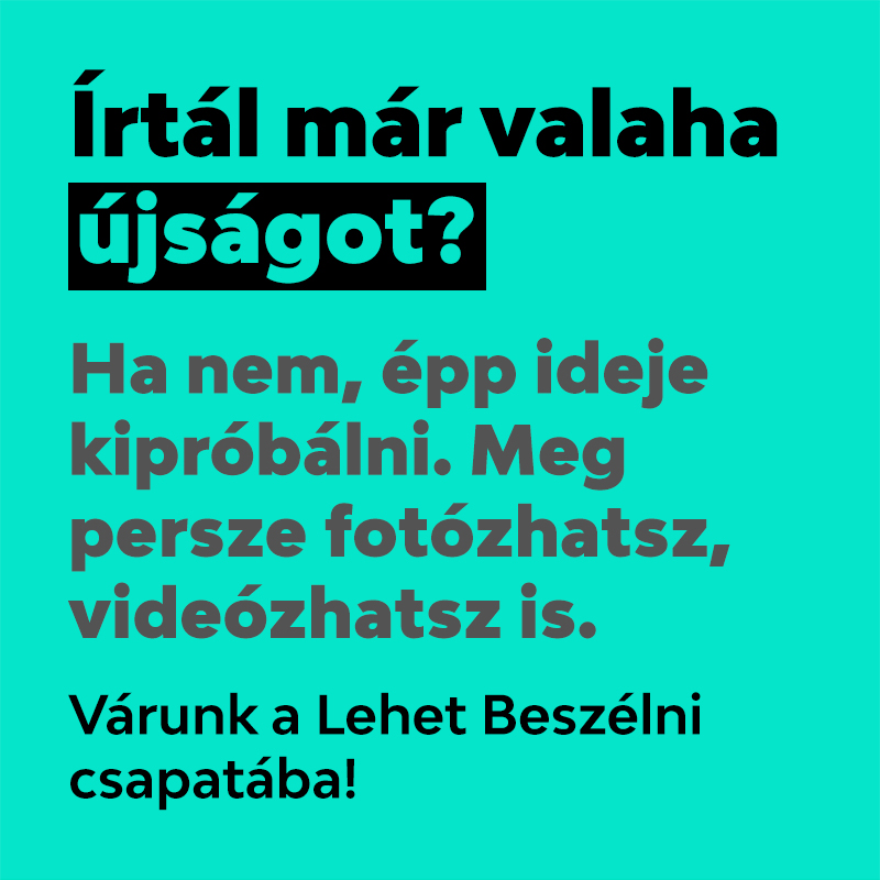 Írtál már valah újságot? Ha nem, épp ideje kipróbálni. Meg persze fotózhatsz, videózhatsz is.